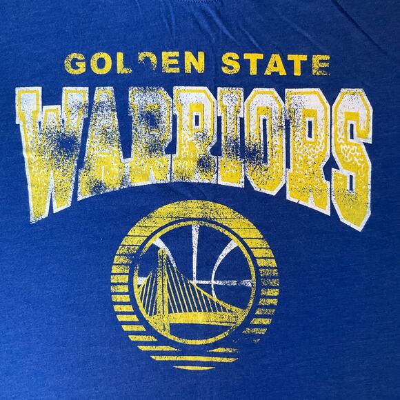 NBA Women’s Short Sleeve Screw Neck T-shirt Size L, Blue, Golden State Warriors - Picture 5 of 8